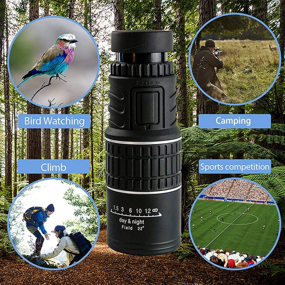 Trade Shop - Monocolo 30x52 Cannocchiale Zoom Ingrandimento Custodia Campeggio Stadio Teatro -