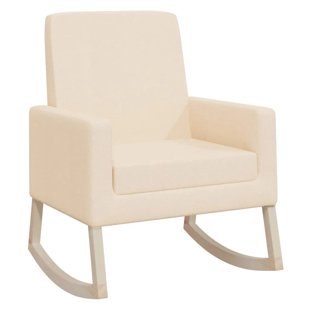 Sedia a Dondolo Crema in Tessutocod mxl 119426