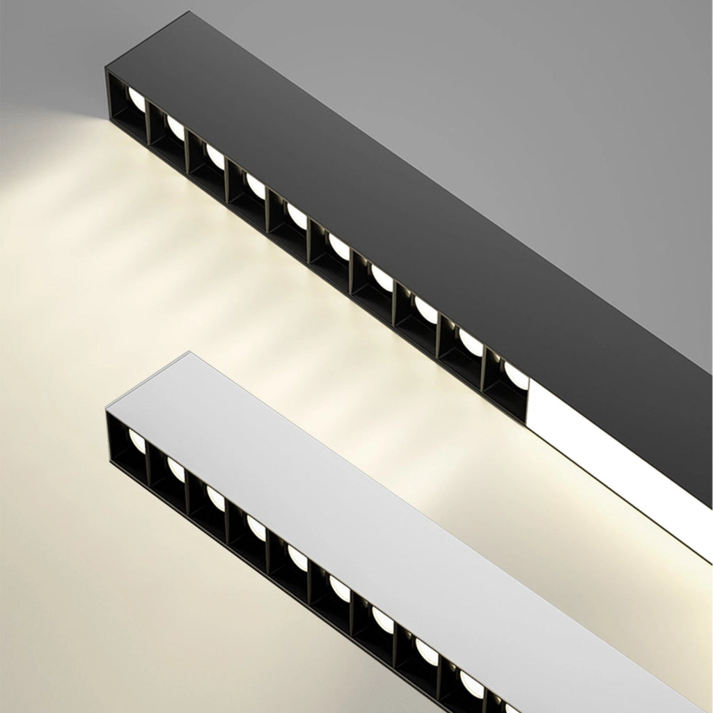 ZMH Lampada da soffitto LED nera da 80 cm con telecomando per camera da letto e ufficio