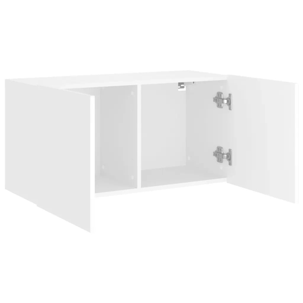 Mobile TV a Parete | Armadietto TV | Mobile Porta TV Bianco 80x30x41 cm