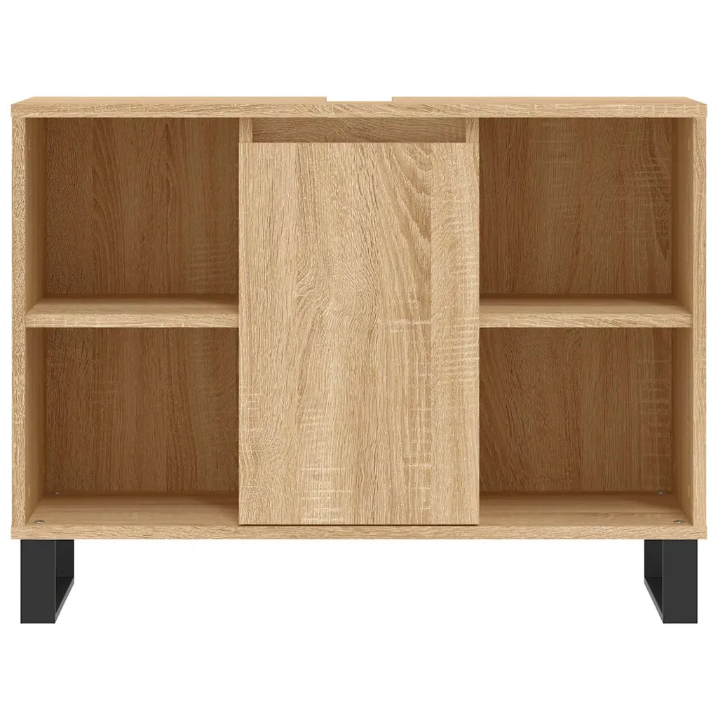 vidaXL Mobile da Bagno Rovere Sonoma 80x33x60 cm in Legno Multistrato
