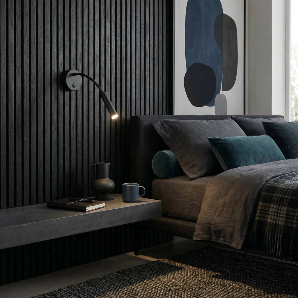 Applique Arden nera regolabile 1xG9 Luminex
