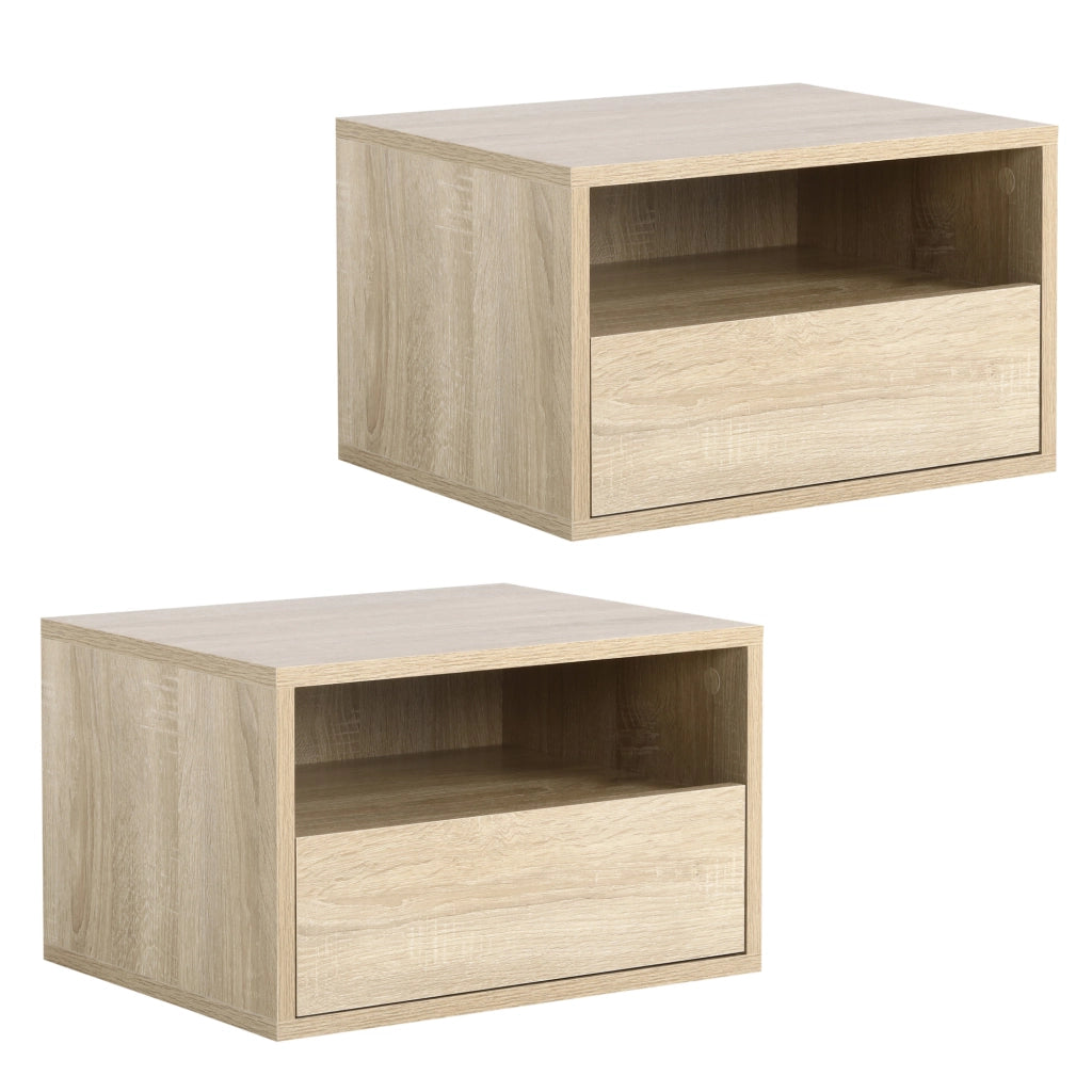 Comodino ¨C zephmum ¨C Effetto Rovere Chiaro