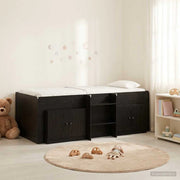 Struttura Letto Loft con Mobile 3 pz Nero Legno ingegnerizzato 3423367