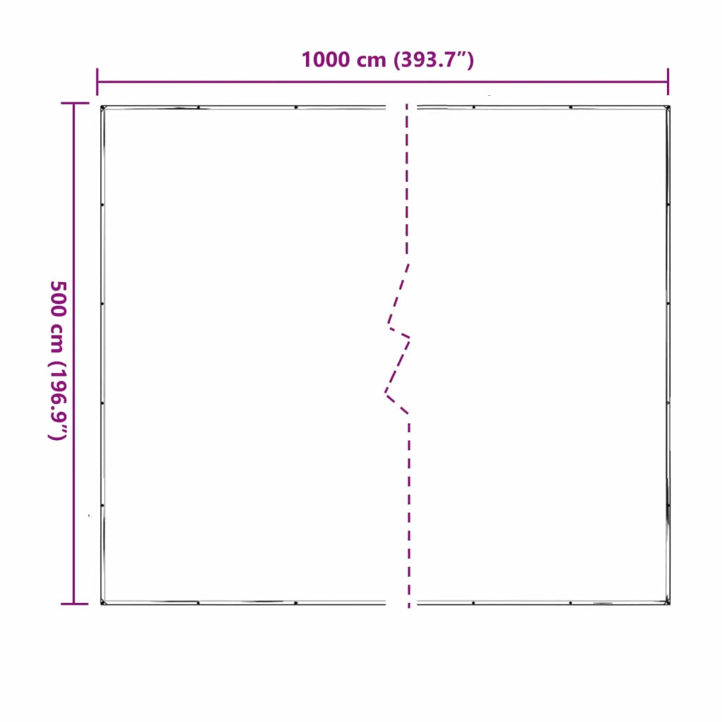 Copertura per Piante Trasparente 5 x 10 m PE CFW8350667