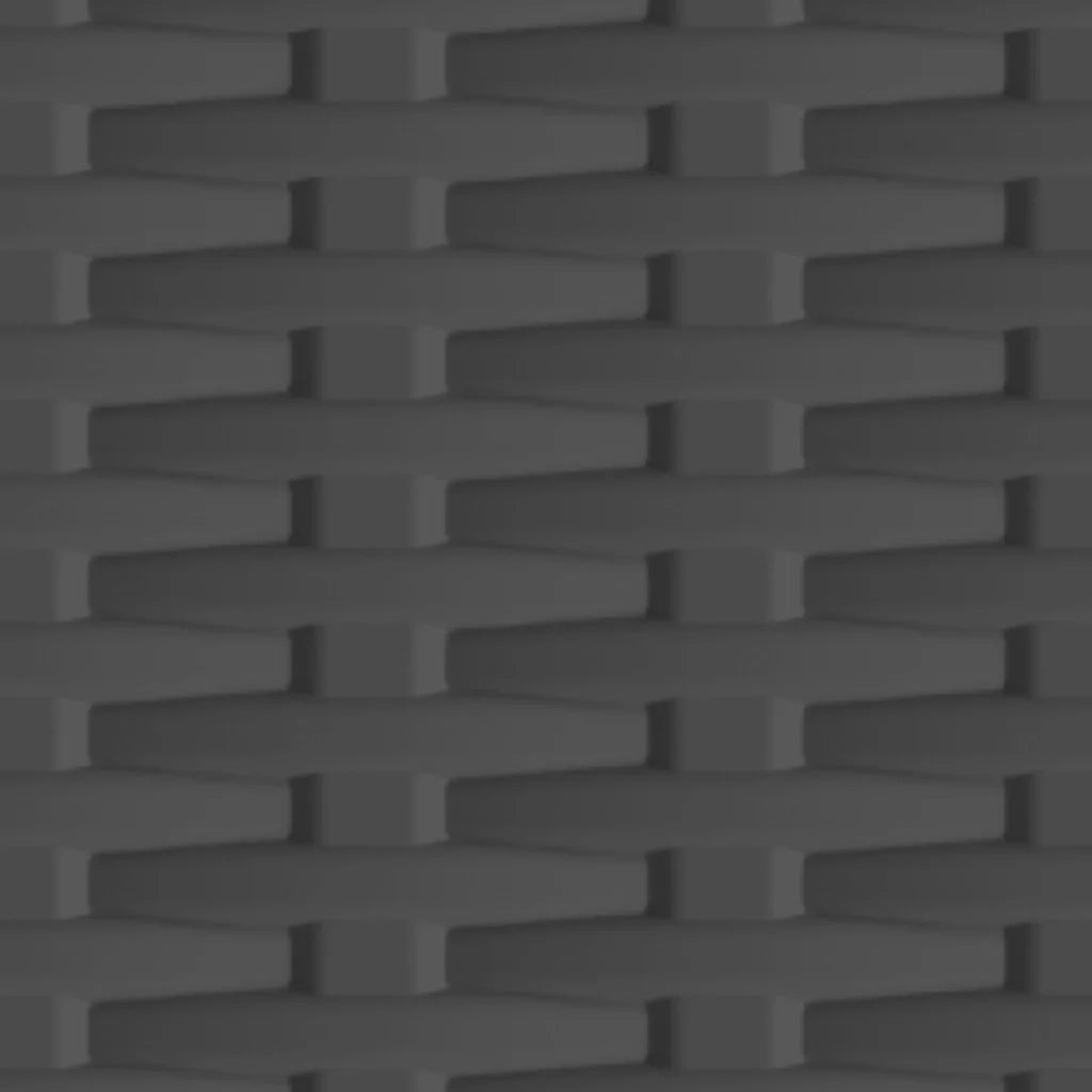 Armadietto in Plastica 68x39x92 cm Design Rattan 337898