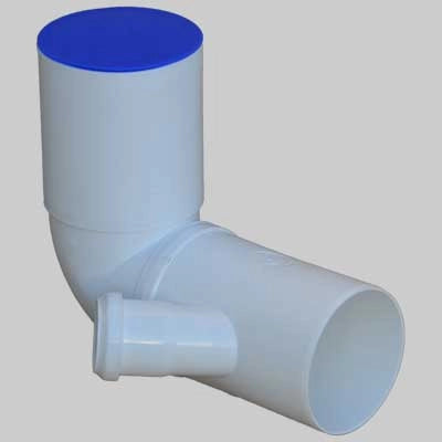 CURVA WC PROLUNGATA BIANCA ATTACCO BICCHIERE SX O DX ORIENTABILE  90x50     WAVIN