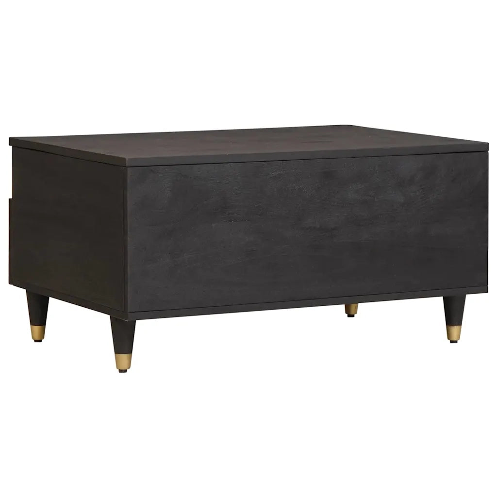Tavolino da salotto con cassetto Nero 80 x 54 x 40 cm