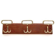 APPENDIABITI A MURO LEONZIO  LEGNO NOCE ACCIAIO ORO POSTI 3 CM 32