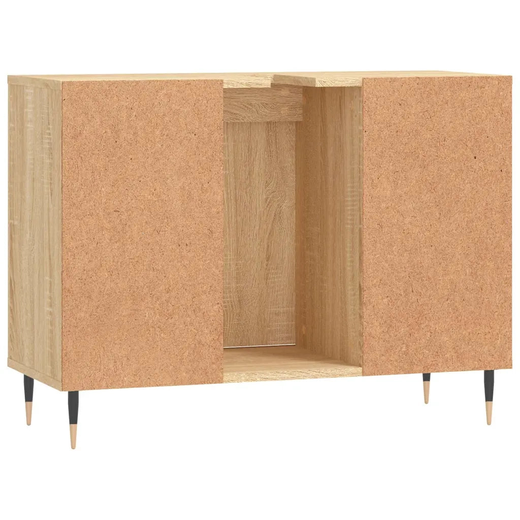 Mobile da Bagno Rovere Sonoma 80x33x60 cm in Legno Multistrato 831623