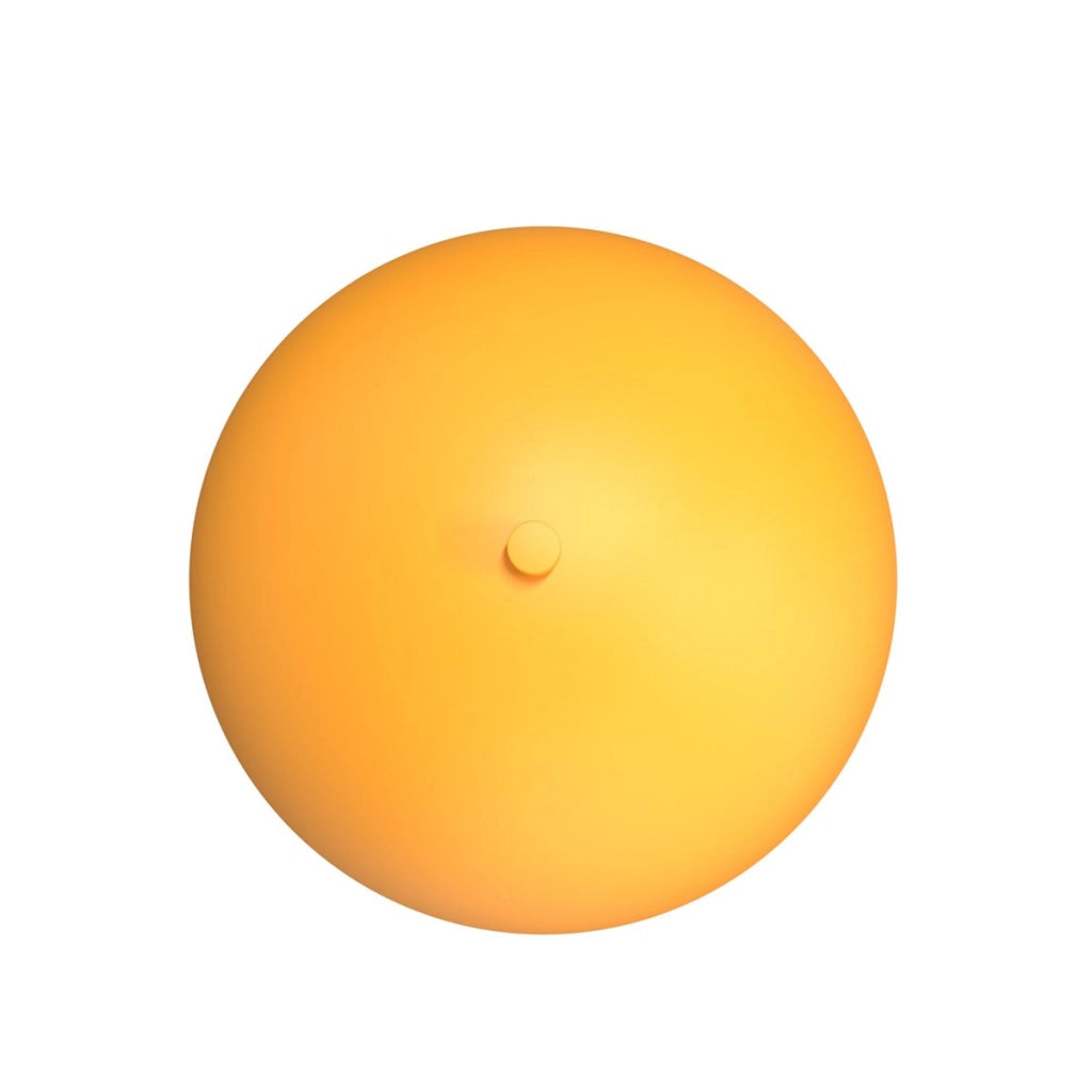 Lampada a parete Mush in acciaio arancione opaco