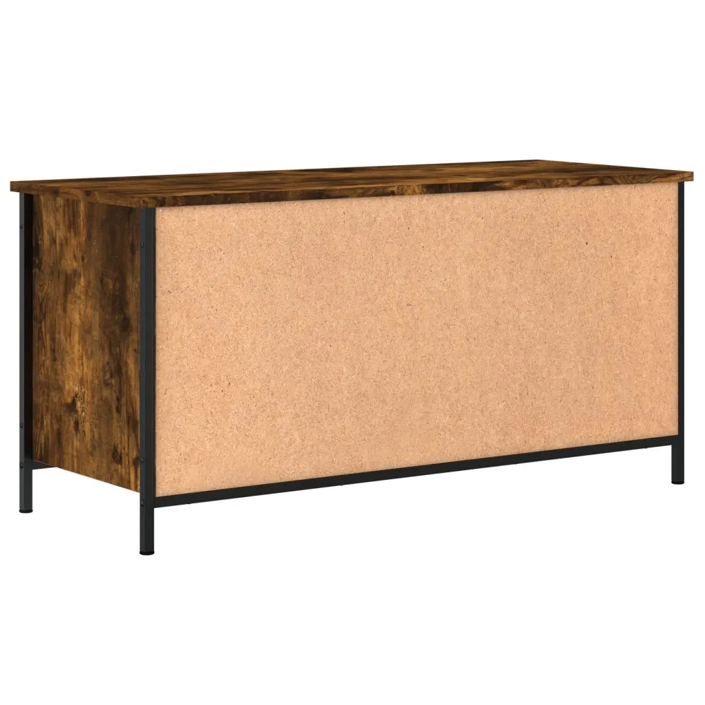 Mobile TV Rovere Fumo 100x40x50 cm in Legno Multistrato 832775