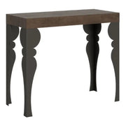 Consolle allungabile 90x40/196 cm Paxon Small Premium noce gambe antracite
