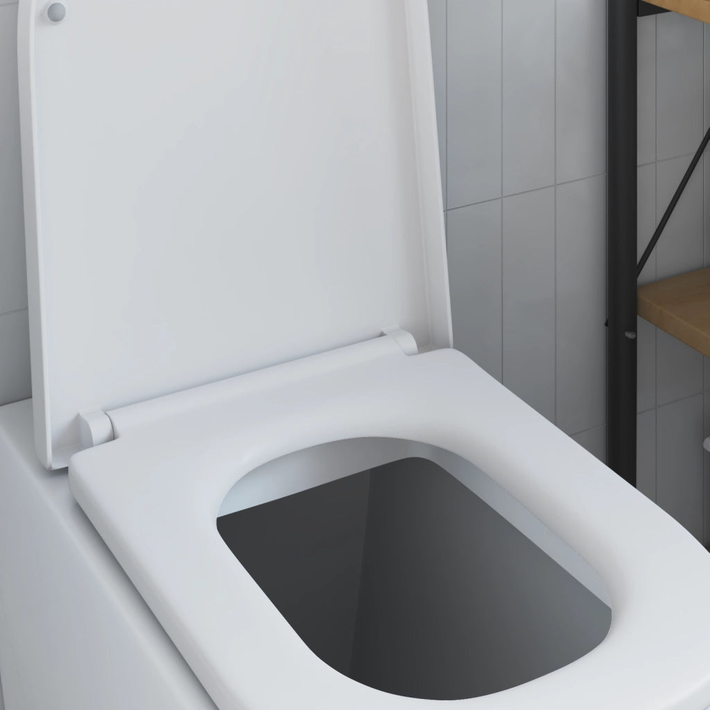Sedile del Water Con Rilascio Rapido e Chiusura Morbida Duroplast Bianco