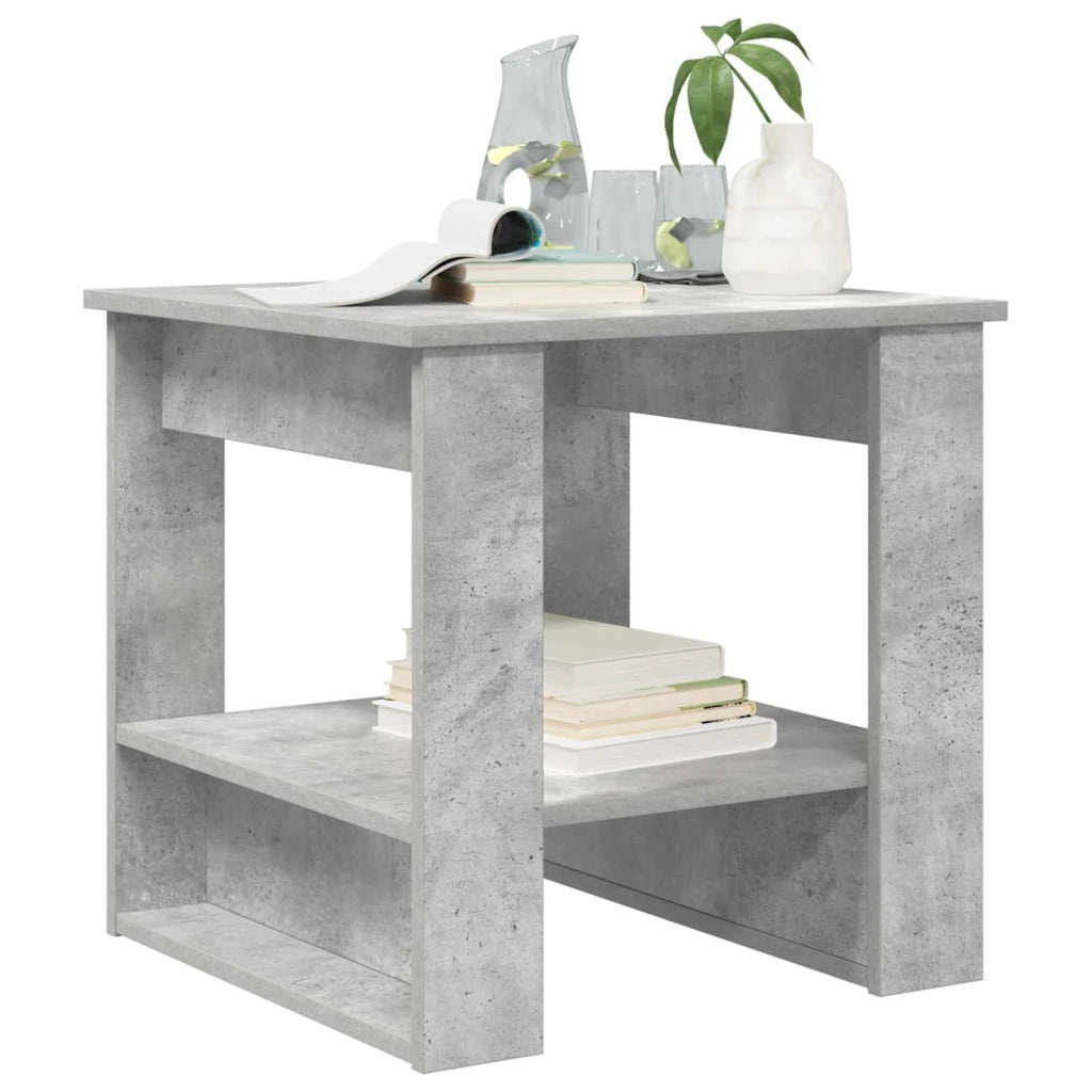 Tavolino da salotto Grigio cemento 51 x 50 x 50 cm 8000199