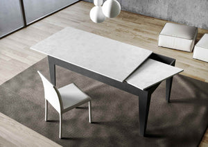 Tavolo Allungabile 120-180x90x77 cm Cico Mix Bianco Spatolato