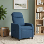 Divano Sedia-Poltrona reclinabile Blu Tessuto 284697