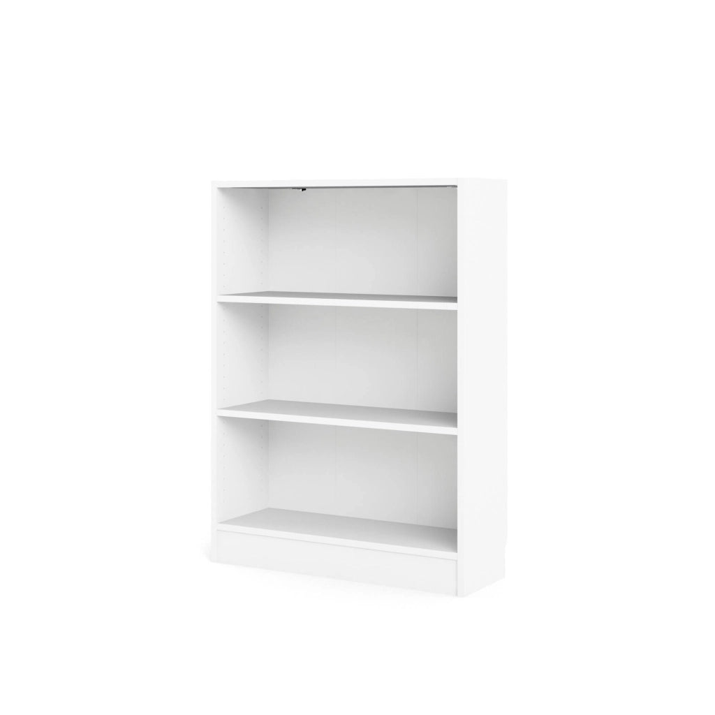 Libreria a tre Aski, colore bianco, cm 79 x 107 x 27
