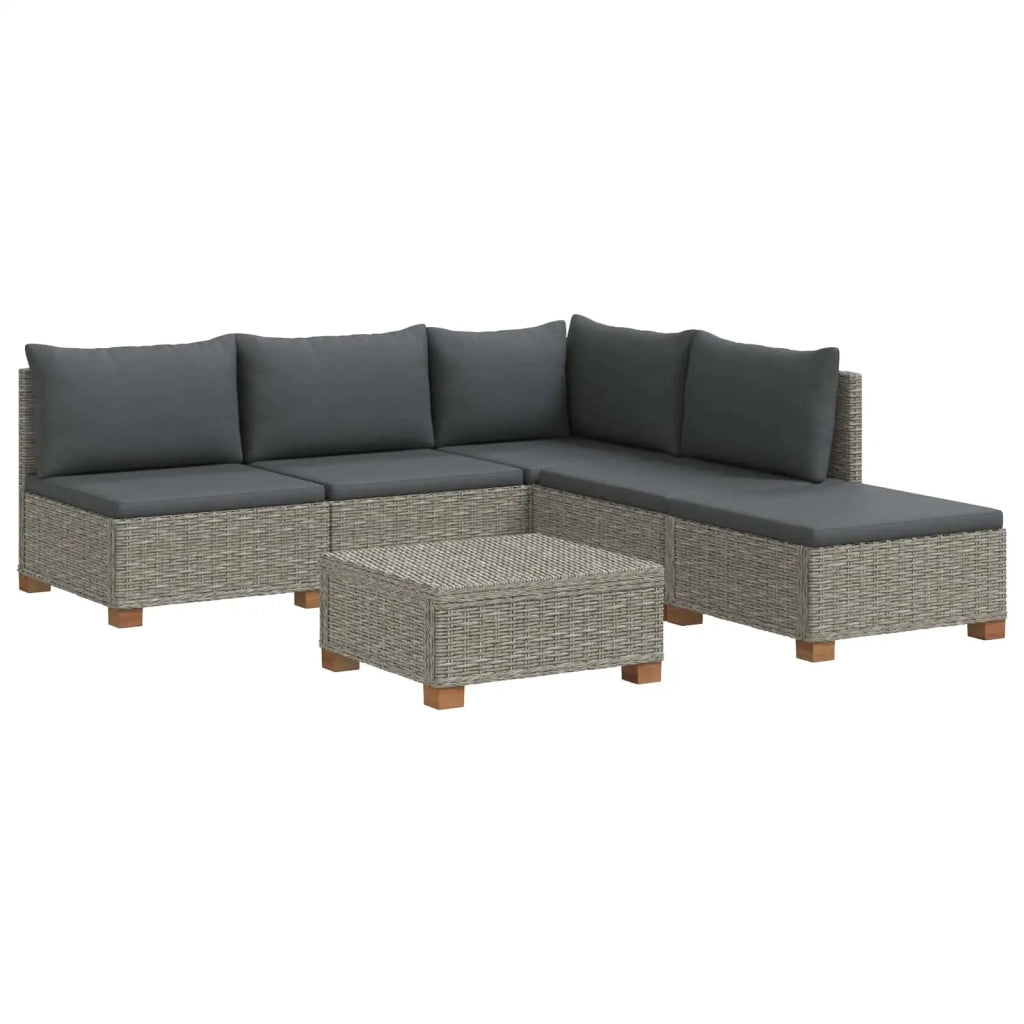 6 pz Set Lounge in Rattan con Cuscini GENDT Rattan naturale 3429871