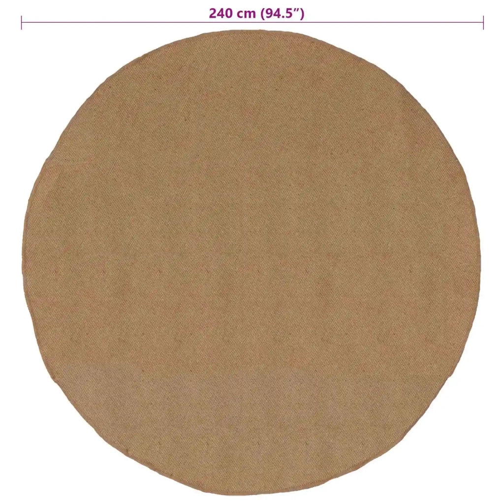Tappeto Naturale Ø 240 cm Juta 42010795