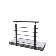 Ringhiera Balaustra in Alluminio Nero Opaco 100x100cm per interni ed esterni a Fissaggio a Parete