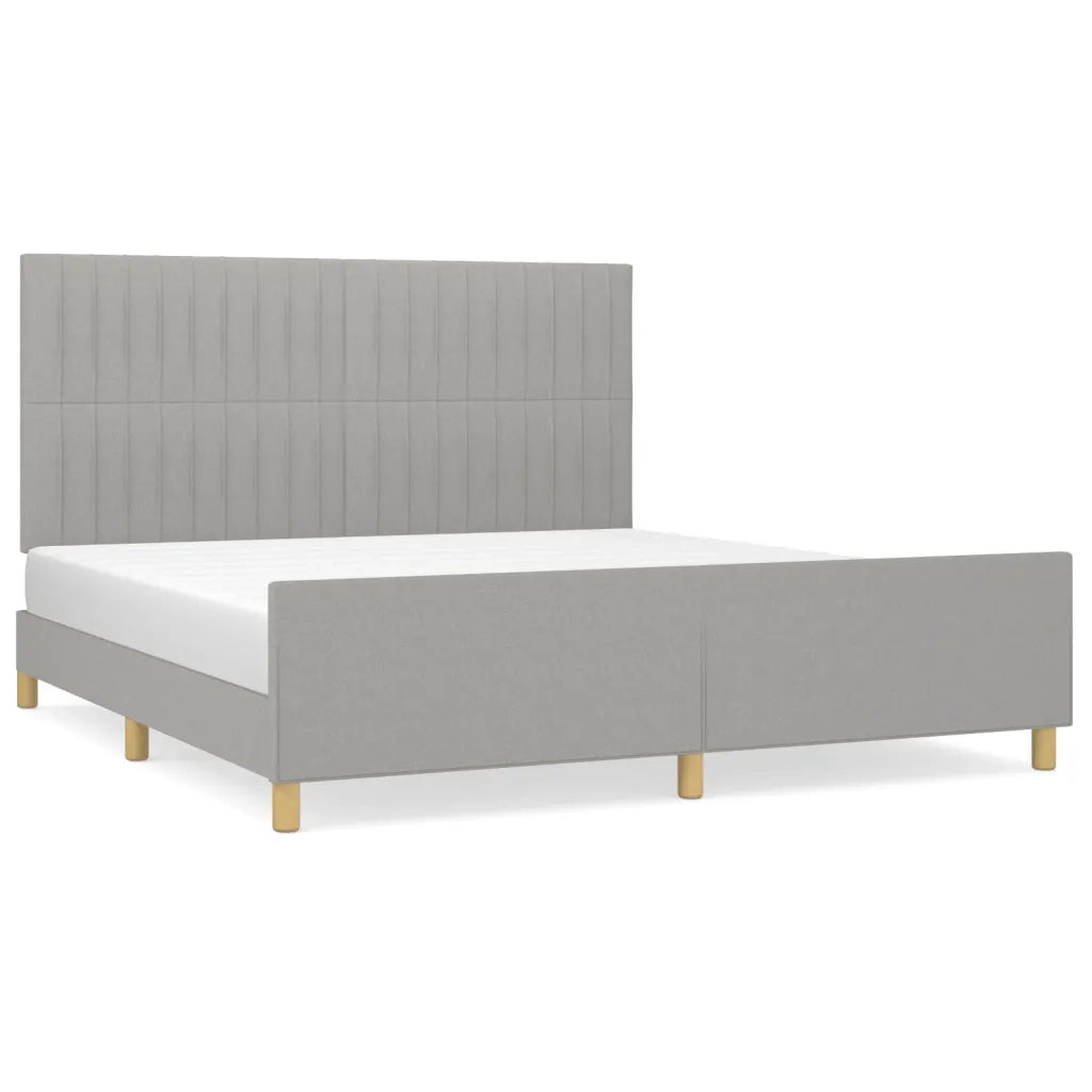 Giroletto senza Materasso Grigio Chiaro 180x200 cm Tessuto 3125235