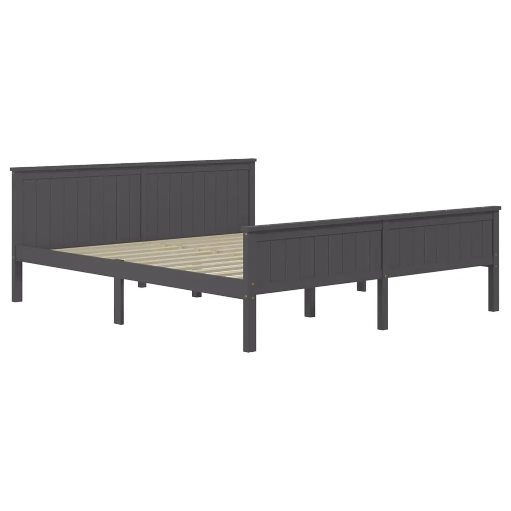 Giroletto Grigio in Legno Massello di Pino 200x200 cm 322208