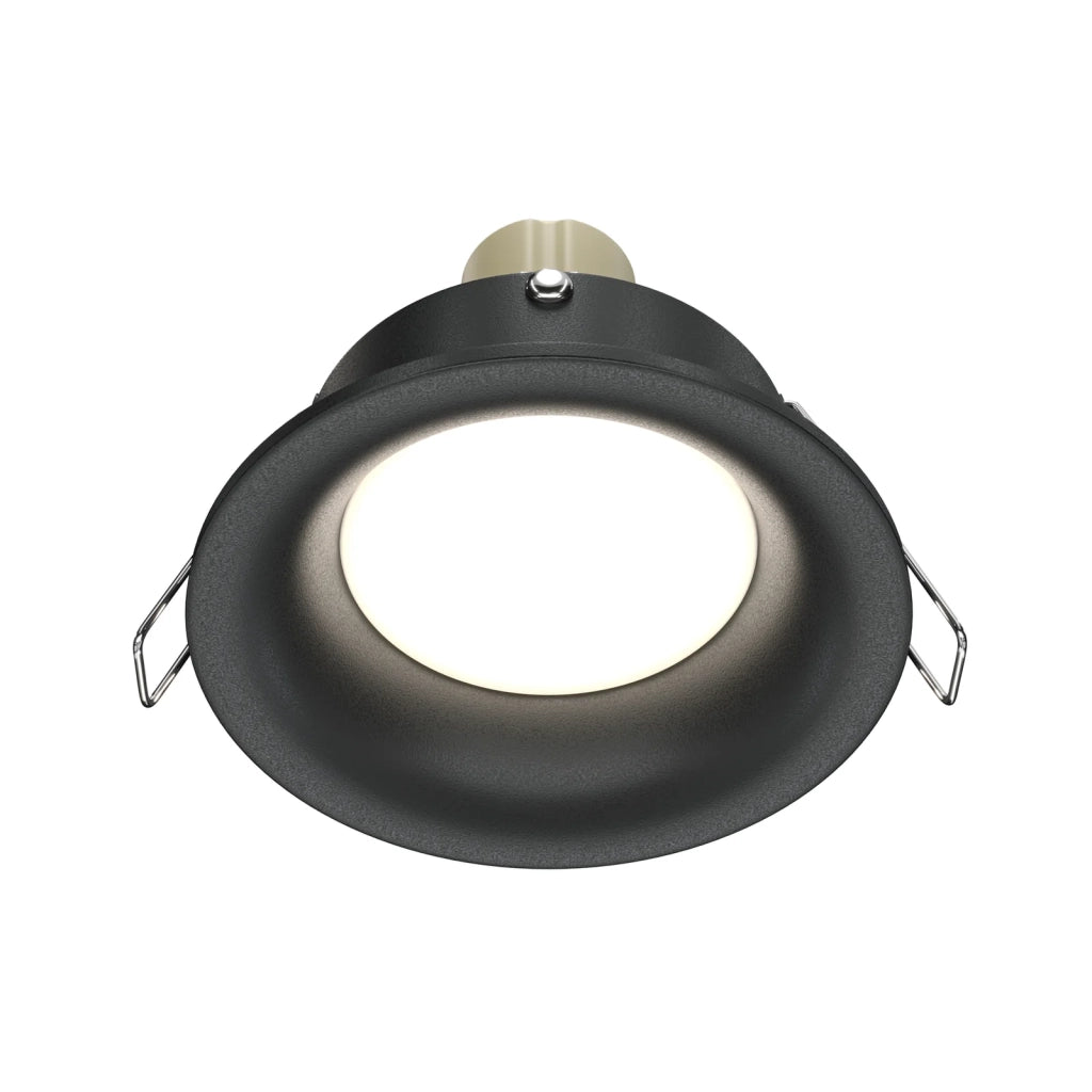 Maytoni Lampada da Incasso Slim 1 luce GU10 nero alluminio