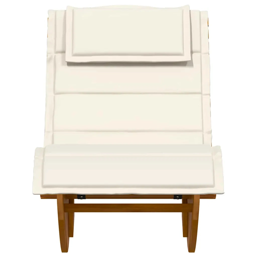 Lettino da sole 2 pcs Marrone Legno di Acacia Massello 3329134