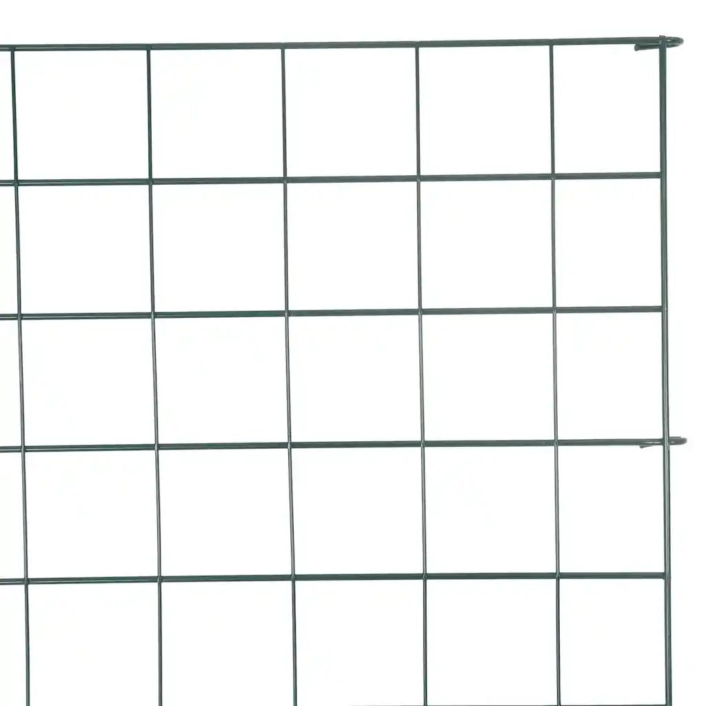 Set di Recinzione per Stagno 8 pcs Verde 50 x 80 cm Acciaio