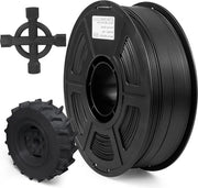 Filamento per Stampante 3D in Fibra di Carbonio 1,75mm - ABS Rilavato - Nero Opaco - 1KG Bobina