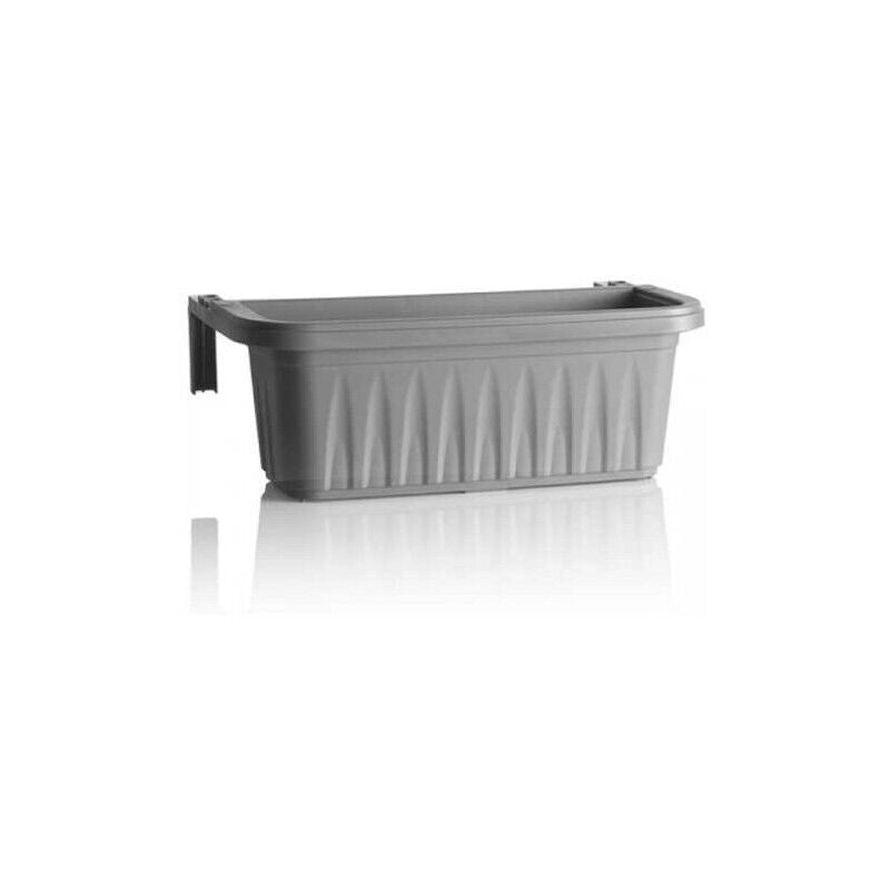 BAMA FIORIERA DA BALCONE RONDINE AUTOREGGENTE 50 CM GRIGIA