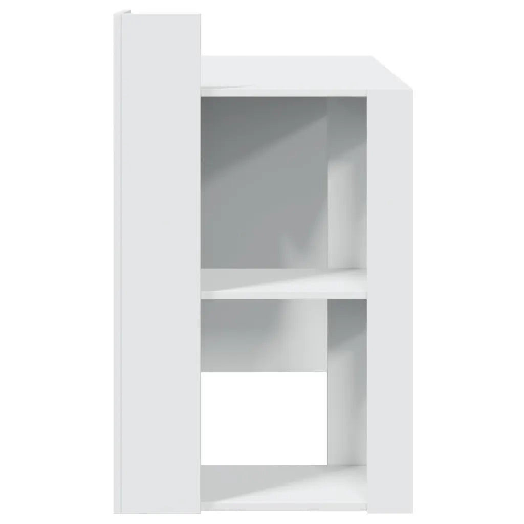 vidaXL Scrivania Ufficio Bianca 103,5x56,5x94 cm in Legno Multistrato