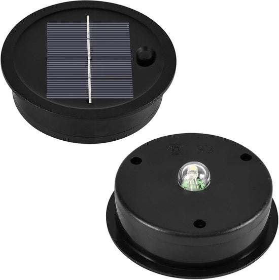 Lampada solare sostitutiva - Pannelli solari - IP65 impermeabile all'acqua - Luce calda bianca - Per giardino e lampada - Pezzo di ricambio per lampade solari