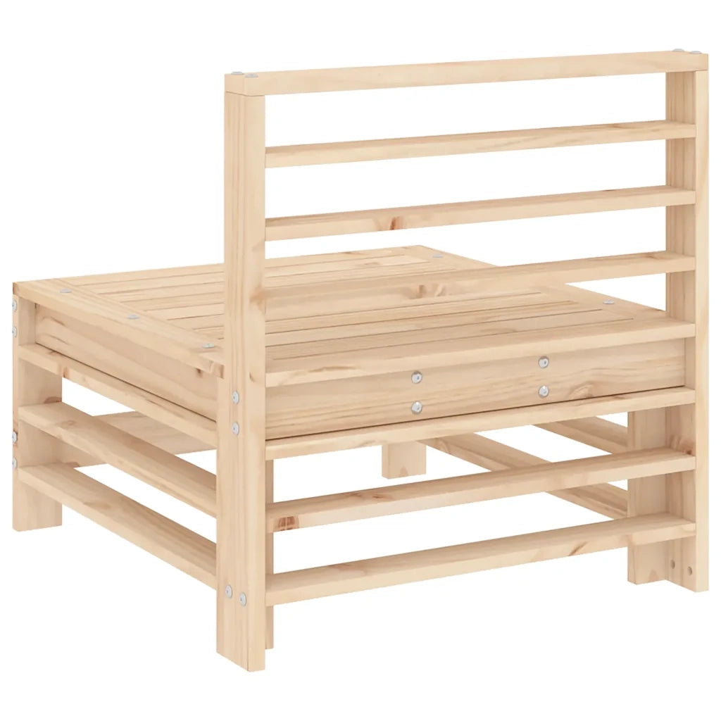 Divani Centrali da Giardino 2 pz in Legno Massello di Pino 825639