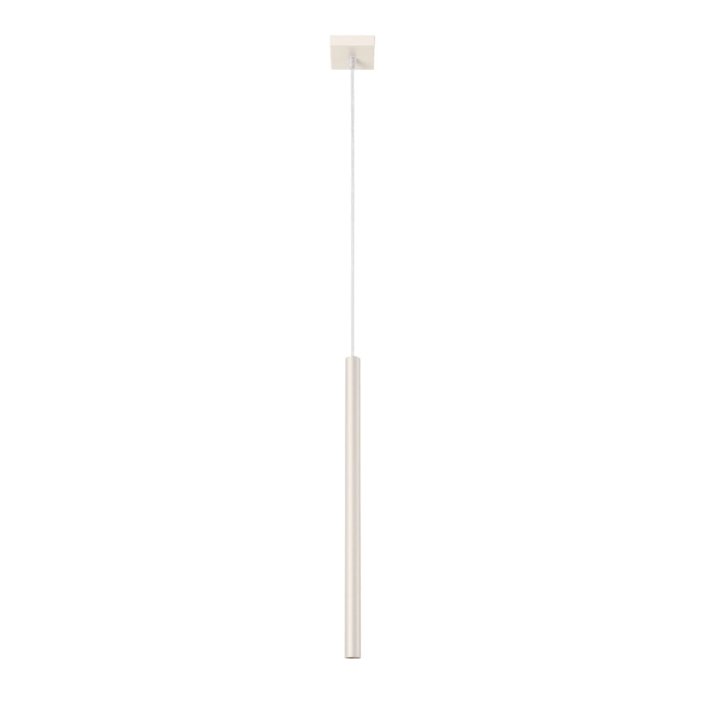 Lampada sospensione beige tubo 50cm cucina G9 8W Pure Lume