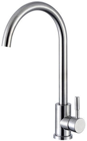 Kraan a vaso di acciaio inossidabile | 360° giratoria vaschetta di rubinetto | Rubinetto ad alta pressione per la cucina | Finitura a specchio