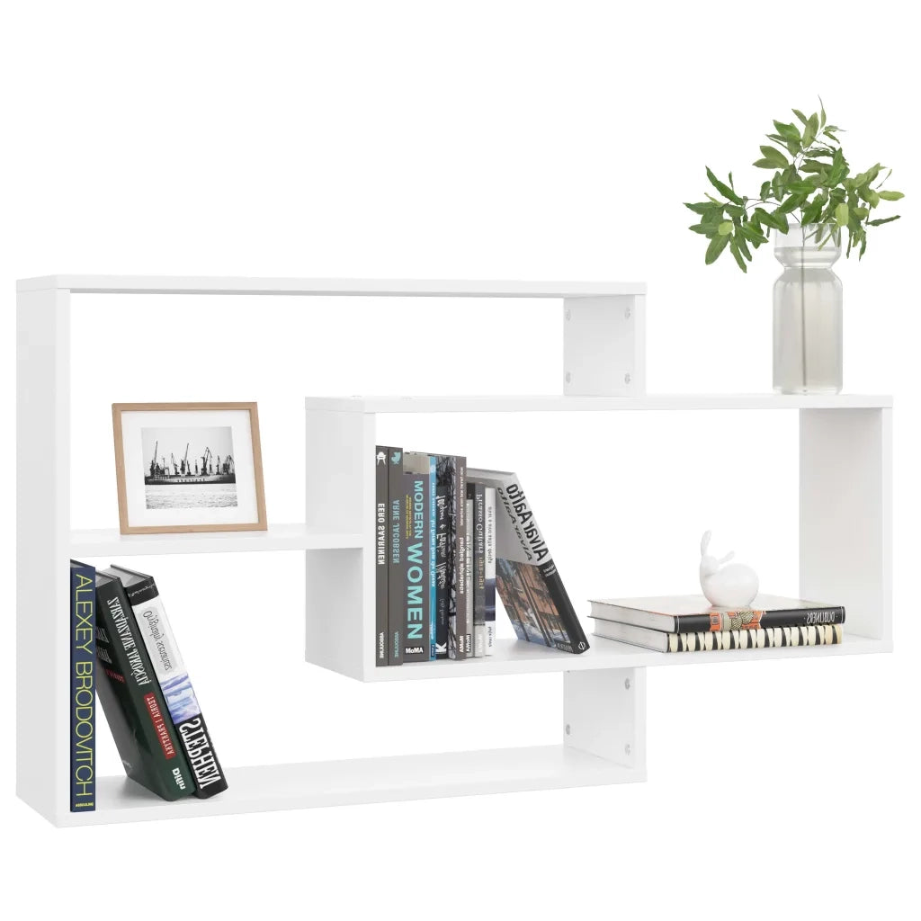 Mensole a Muro Bianche 104x20x58,5 cm in Legno Multistrato cod mxl 33533