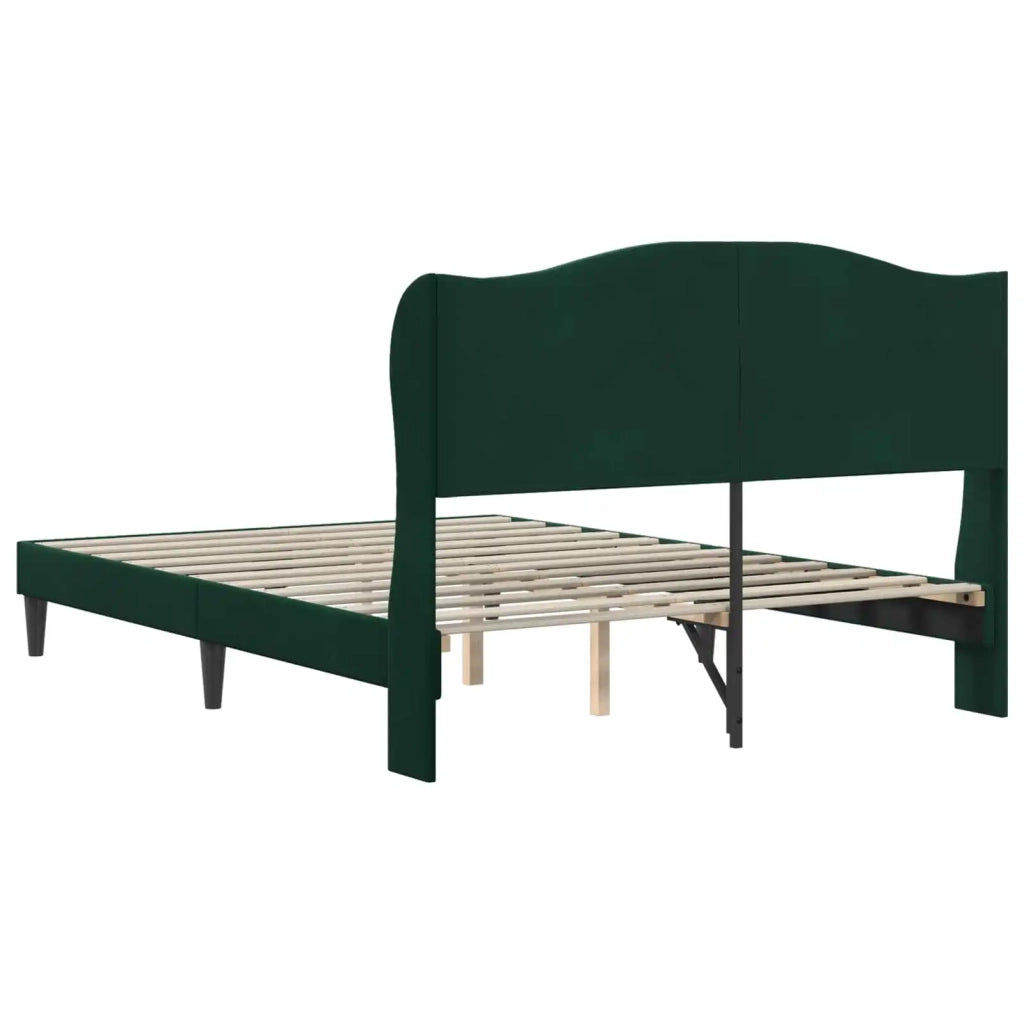 Struttura del letto Verde Scuro 140 x 190 cm Velluto 42027919