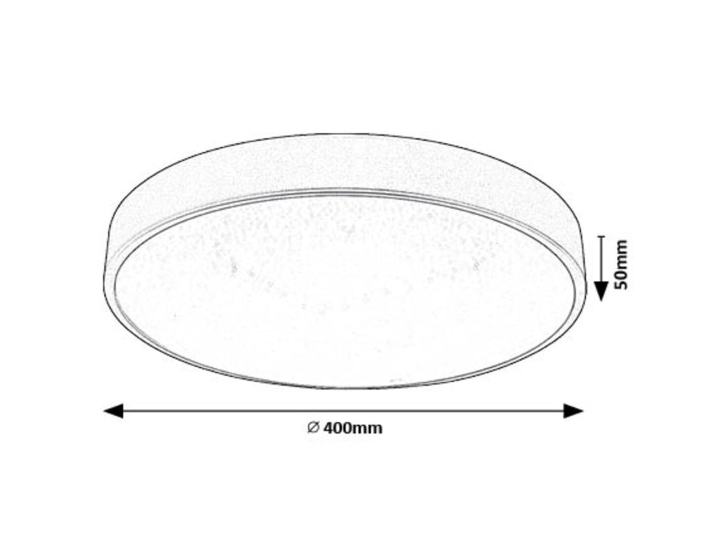 Plafoniera LED effetto stelle Rabalux Octav2 Ø40 24W