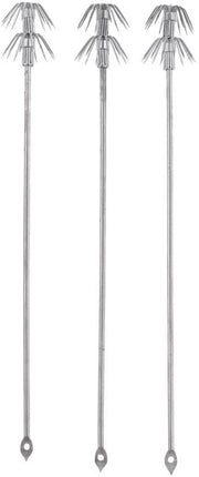 Attrezio per jig - Haken a doppia lamina - Punta in acciaio inox - Spigolo tagliente - Connessione rotante integrata - Duraturo - Adatto alla pesca del calamaro - Haken per calamaro