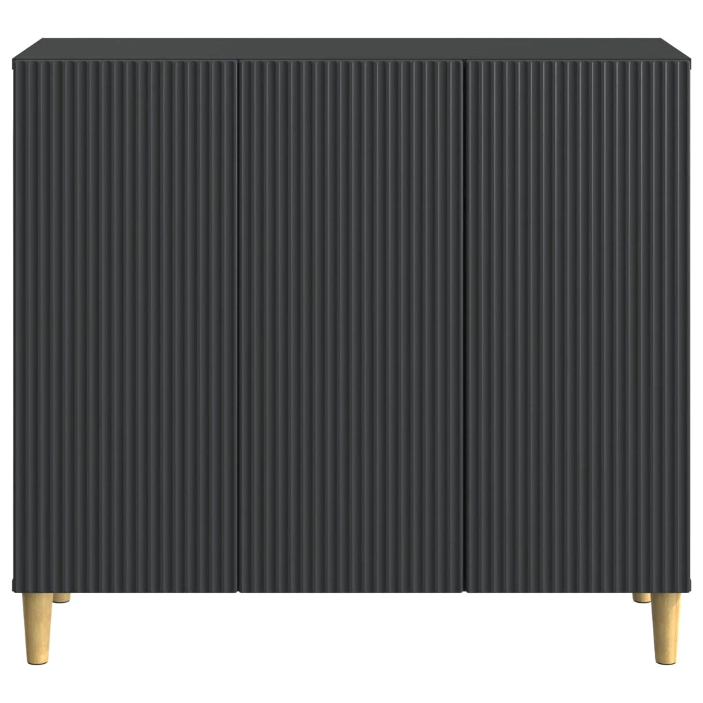 Credenza Nero 89 x 34,5 x 80 cm Legno ingegnerizzato