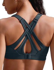Sostenimento Sportivo Alto - Cinture Adattabili - Supporto Incrociato - Dimensioni Plus - Compressione Forte - Buste Senza Sutura - Abbigliamento Sportivo