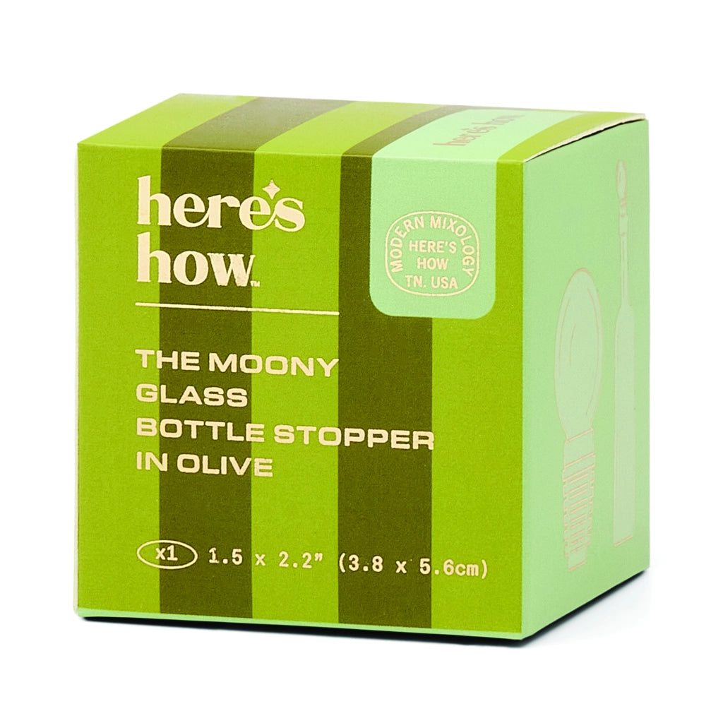 Tappo per Bottiglia in Vetro Moony - Colore Oliva