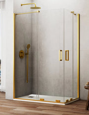 Box doccia ingresso angolare 2+2 CIRENE (KENNA) 85x80 cm Oro