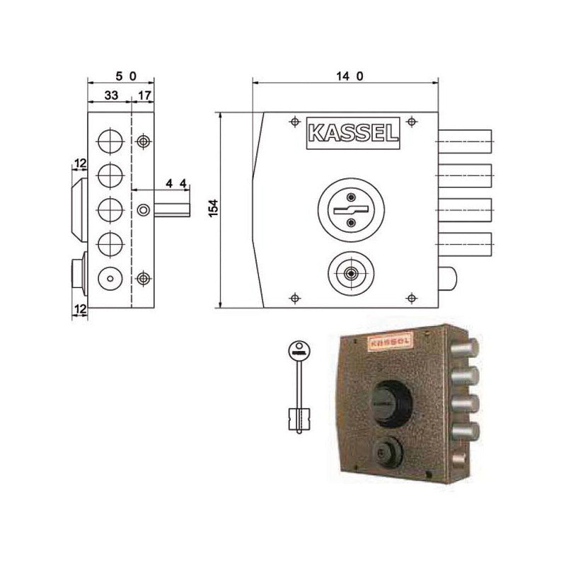 Serratura Sic.Semplice Dx Dm 1151 Kassel
