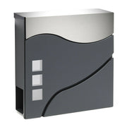 Portalettere/portagiornali di design acciaio inox antracite 16_0000097