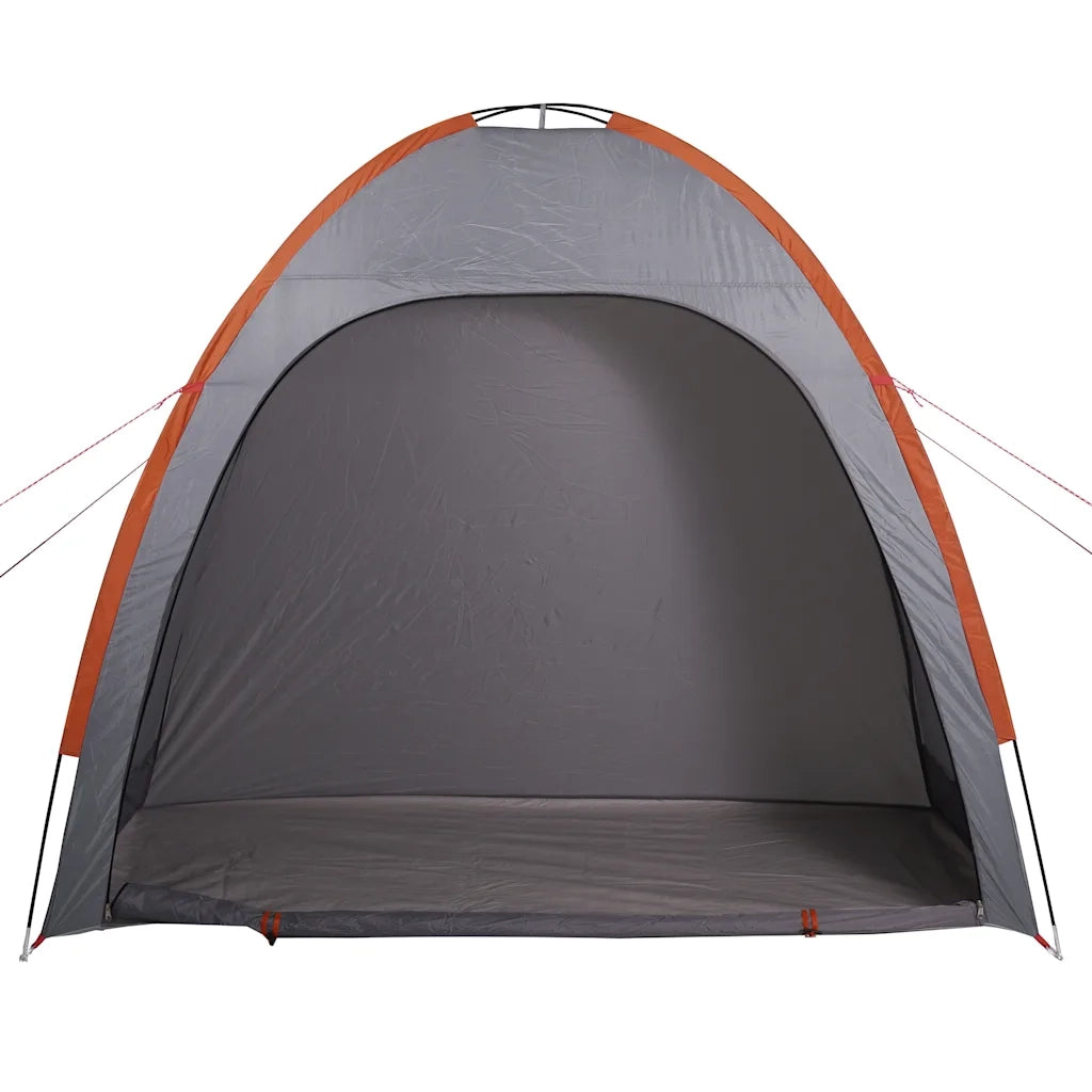 Tenda Portaoggetti-Tenda deposito da esterno Grigio e Arancione Impermeabile 207948