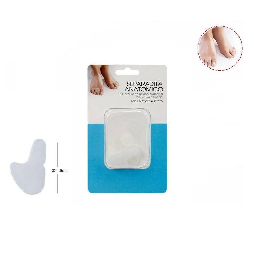 Trade Shop - Coppia Separadita Anatomico Silicone Cura Protezione Dita Piedi 3 X 4.5 Cm 66775 -