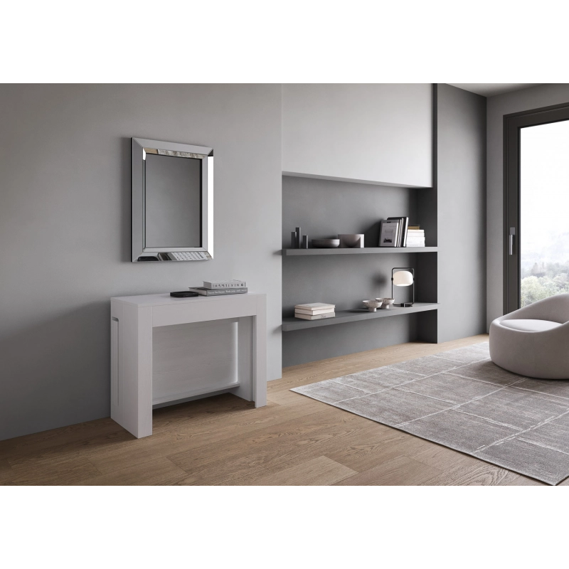 Consolle allungabile 90x42/302 Evolve - Bianco Frassino